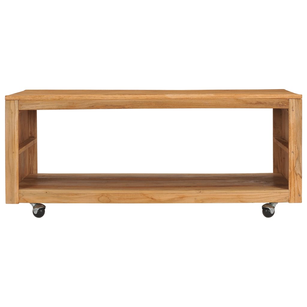 vidaXL Coffee table 110x60x40 cm solid teak wood