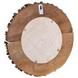 vidaXL Wall Mirror round 40 cm teak