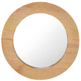 vidaXL Wall Mirror round 40 cm teak