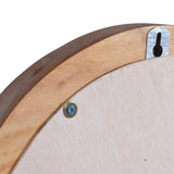 vidaXL Wall Mirror round 40 cm teak