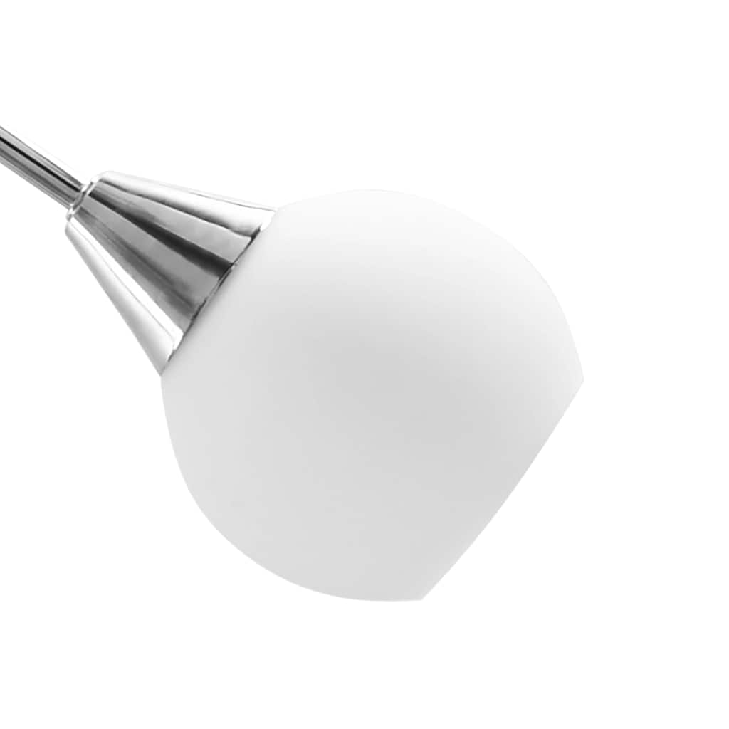 vidaXL Plafondlamp met glazen tulpvormige kappen 5xE14 transparant