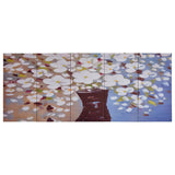 vidaXL Wall Print Set Flowers in Vase 150x60 cm Canvas Multicolour