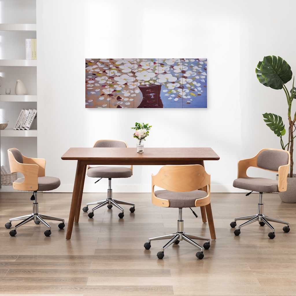 vidaXL Wall Print Set Flowers in Vase 150x60 cm Canvas Multicolour