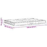 vidaXL Palletvloerkussens 2 st katoen zwart