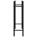 vidaXL Wine Rack for 48 Bottles Metal Black