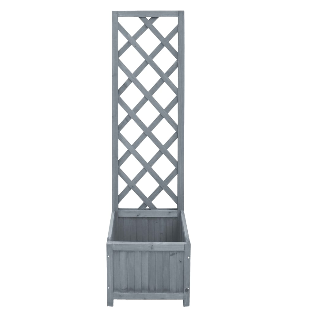 vidaXL Latwerkplantenbak 40x30x135 cm massief vurenhout