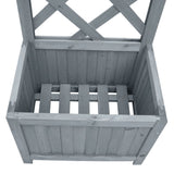 vidaXL Latwerkplantenbak 40x30x135 cm massief vurenhout