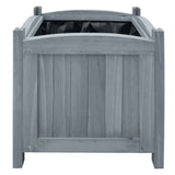 vidaXL Plantenbakken verhoogd 2 st 30x30x30 cm massief vurenhout