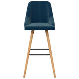 vidaXL Bar Stools 2 pcs velvet blue