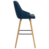 vidaXL Bar Stools 2 pcs velvet blue