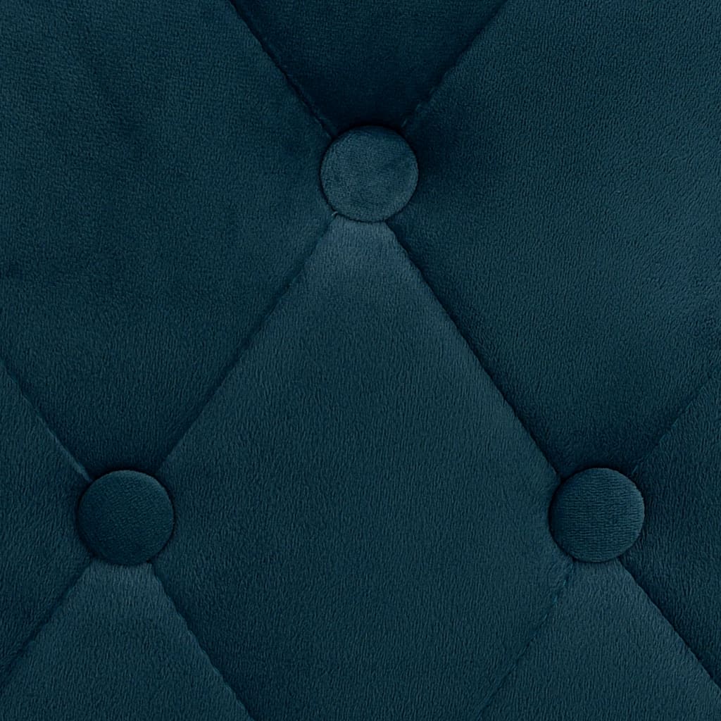 vidaXL Bar Stools 2 pcs velvet blue