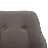 vidaXL Rocking Chair fabric light grey