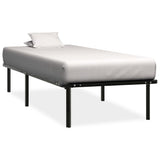 vidaXL Metal Bed Frame Black 90x200 cm