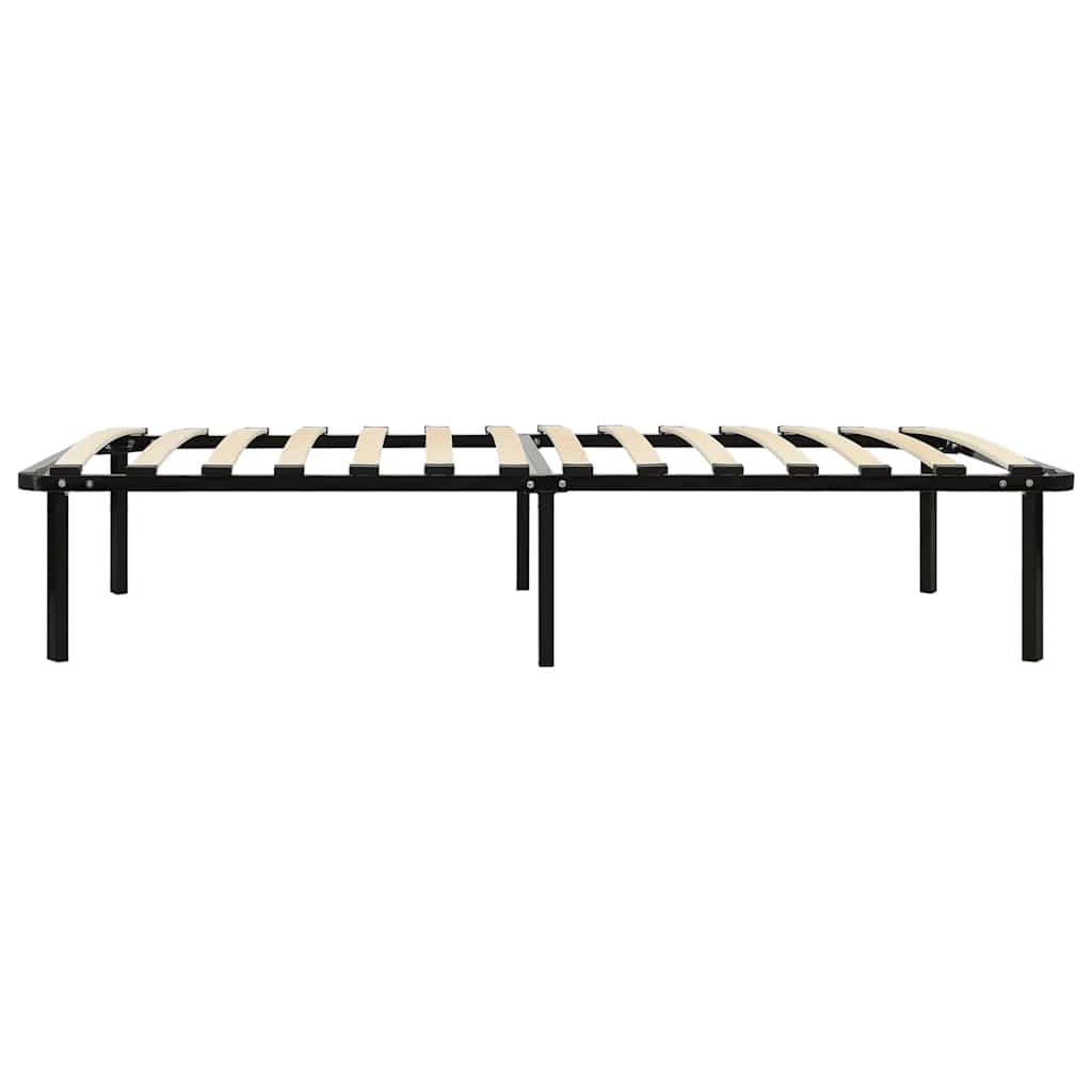 vidaXL Metal Bed Frame Black 90x200 cm