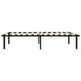 vidaXL Metal Bed Frame Black 90x200 cm