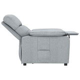 vidaXL Fauteuil verstelbaar stof lichtgrijs