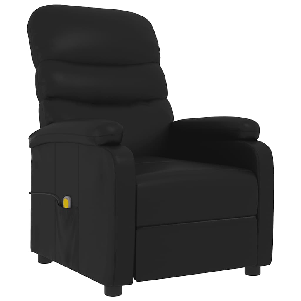 vidaXL Massagestoel kunstleer zwart