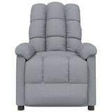vidaXL Fauteuil verstelbaar stof lichtgrijs