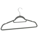 vidaXL 20-piece Non-Slip Velvet Clothes Hanger Set Grey