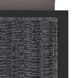 vidaXL Hoekbank sectioneel met rechterarmleuning poly rattan antraciet