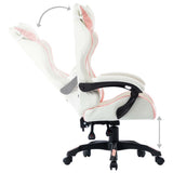 vidaXL Racestoel kunstleer roze