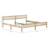 vidaXL Bed frame solid mango wood 200 cm