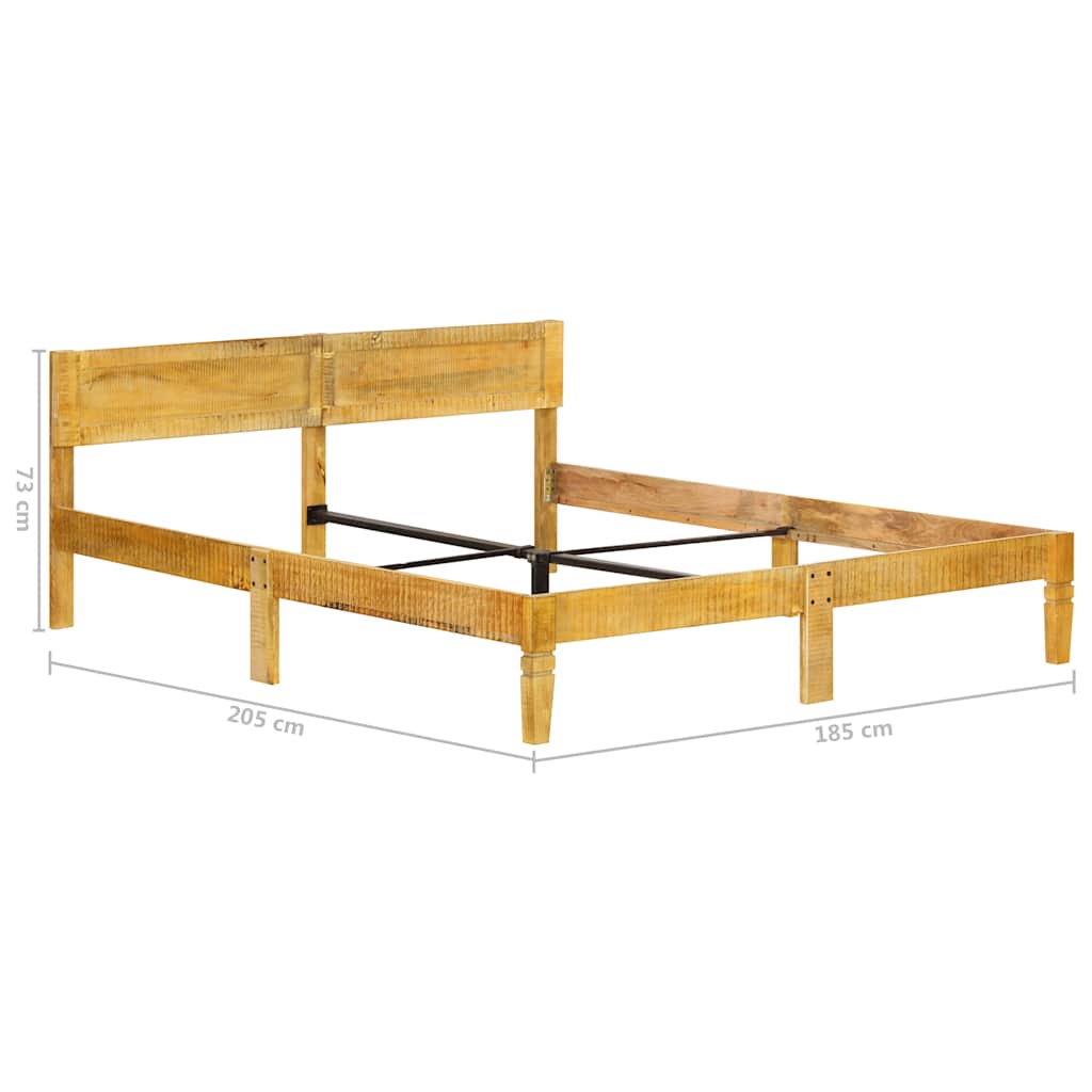 vidaXL Bed Frame Solid Mango Wood 180 cm