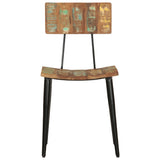 vidaXL Eetkamerstoelen 2 st massief gerecycled hout