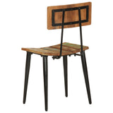 vidaXL Eetkamerstoelen 2 st massief gerecycled hout