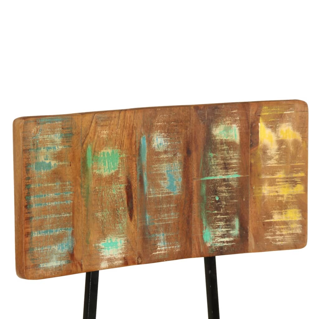 vidaXL Eetkamerstoelen 2 st massief gerecycled hout