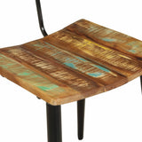 vidaXL Eetkamerstoelen 2 st massief gerecycled hout