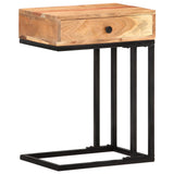 vidaXL Bijzettafel U-vormig 45x30x61 cm massief acaciahout