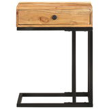 vidaXL Bijzettafel U-vormig 45x30x61 cm massief acaciahout