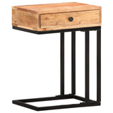 vidaXL Bijzettafel U-vormig 45x30x61 cm massief acaciahout
