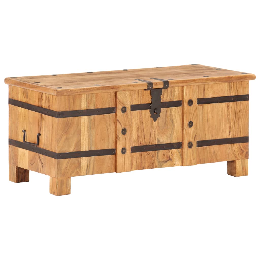 vidaXL Storage Chest 90x40x40 cm Solid Acacia Wood