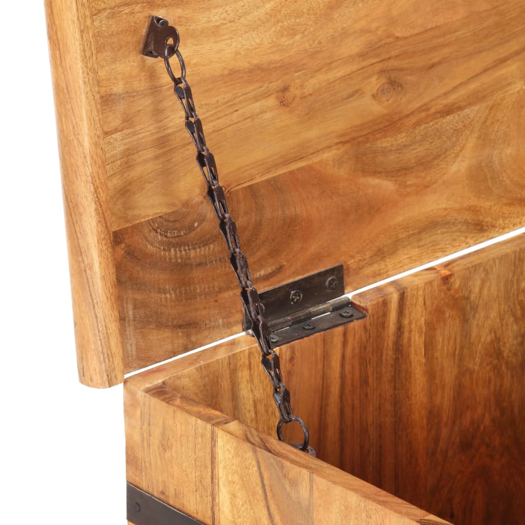 vidaXL Storage Chest 90x40x40 cm Solid Acacia Wood
