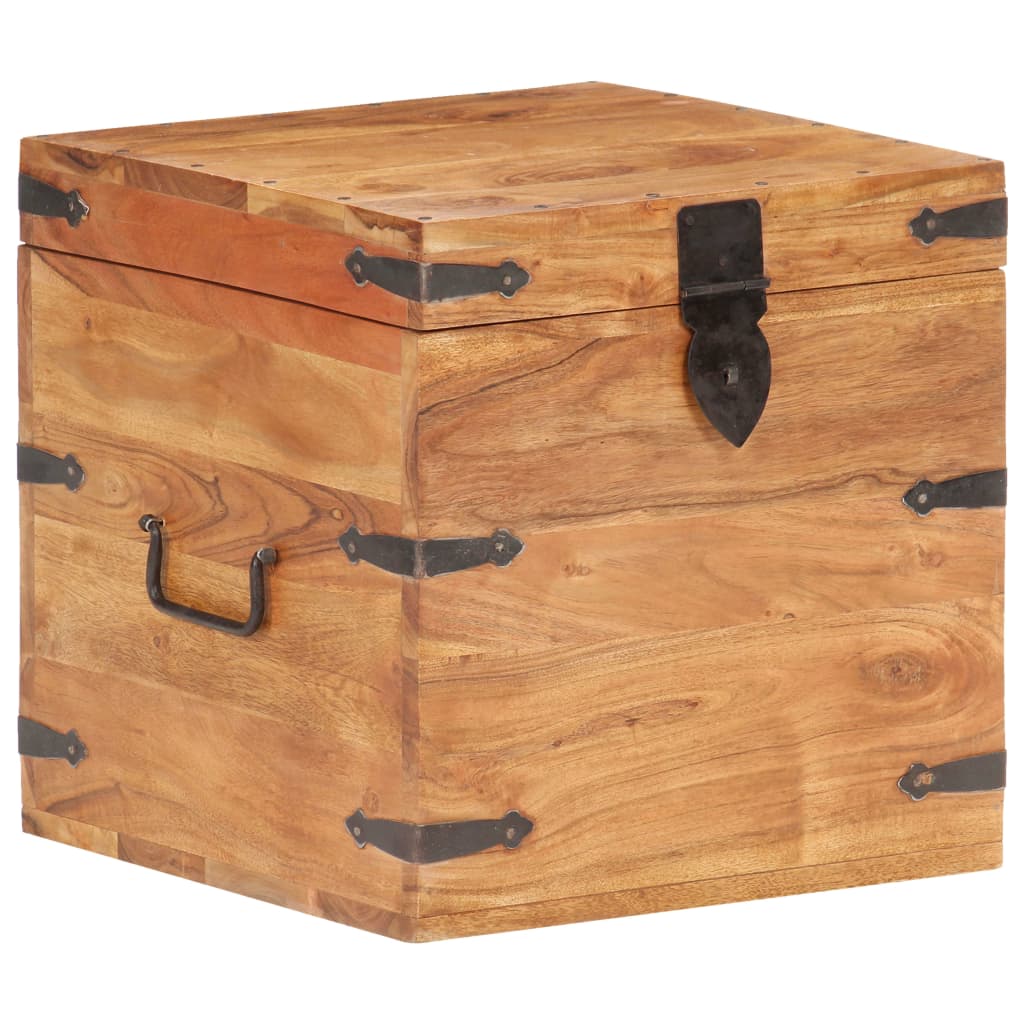 vidaXL Storage box 40x40x40 cm solid acacia wood
