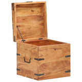 vidaXL Storage box 40x40x40 cm solid acacia wood