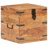 vidaXL Storage box 40x40x40 cm solid acacia wood