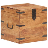 vidaXL Storage box 40x40x40 cm solid acacia wood