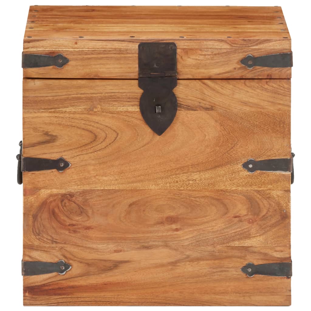 vidaXL Storage box 40x40x40 cm solid acacia wood