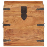 vidaXL Storage box 40x40x40 cm solid acacia wood