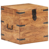 vidaXL Storage box 40x40x40 cm solid acacia wood