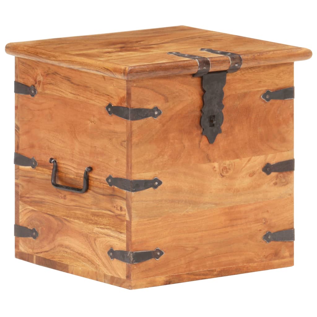 vidaXL Storage box 40x40x40 cm solid acacia wood