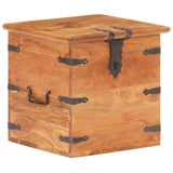 vidaXL Storage box 40x40x40 cm solid acacia wood