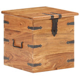vidaXL Storage box 40x40x40 cm solid acacia wood