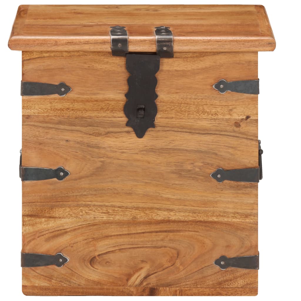 vidaXL Storage box 40x40x40 cm solid acacia wood