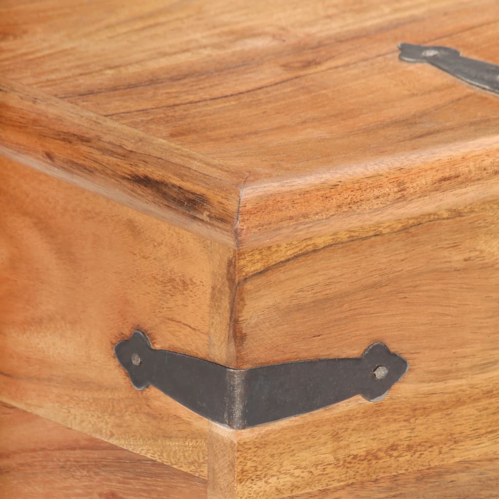 vidaXL Storage box 40x40x40 cm solid acacia wood