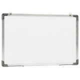 vidaXL Magnetic Whiteboard 50x35 cm Steel White