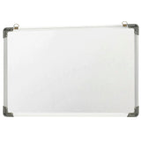 vidaXL Magnetic Whiteboard 50x35 cm Steel White